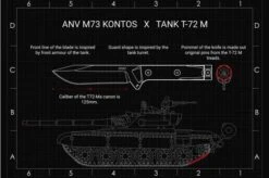 ANV M73 Kontos Stonewashed M73-003 Survival Knife -Famous Knife Shop ANVM73 003 09 anv knives