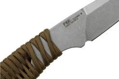 ANV Knives P100 Sleipner, Coyote Paracord, P100-005, Black Kydex Sheath, Neck Knife -Famous Knife Shop ANVP100 005 05 anv