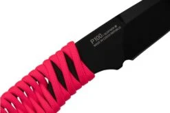 ANV Knives P100 Sleipner Cerakote, Pink Paracord, P100-044, Black Kydex Sheath, Neck Knife -Famous Knife Shop ANVP100 044 05 anv