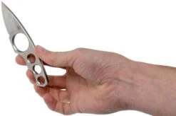 Amare Knives A-Max Stonewashed AM-SW Neck Knife, Uli Hennicke Design -Famous Knife Shop AS AM SW 05 amare knives