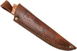 Autine Puukko, Curly Birch, Elmax, Brown RH Sheath -Famous Knife Shop AT PUUKO 07 autine at puuko 07