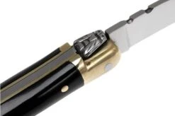 Laguiole En Aubrac Mini Pocket Knife, Buffalo Horn L0207BUL -Famous Knife Shop AUL0207BUL 05 laguiole en aubrac ktaul0207bul 05