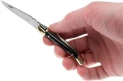 Laguiole En Aubrac Mini Pocket Knife, Buffalo Horn L0207BUL -Famous Knife Shop AUL0207BUL 08 laguiole en aubrac ktaul0207bul 08