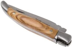 Laguiole En Aubrac Pocket Knife 7 Cm Olive Wood, L0207OLI-SSB1 -Famous Knife Shop AUL0207OLI SSB1 04 laguiole en aubrac aul0207oli ssb1 04