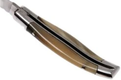 Laguiole En Aubrac Pocket Knife 7 Cm Horn, L0207PCI-SSI1 -Famous Knife Shop AUL0207PCI SSI1 05 laguiole en aubrac aul0207pci ssi1 05