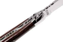 Laguiole En Aubrac Pocket Knife 12 Cm Iroko Wood, L0212ZOI-FSJ1 -Famous Knife Shop AUL0212ZOI FSJ1 06 laguiole en aubrac aul0212zoi fsj1 06