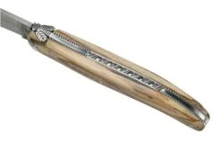 Laguiole En Aubrac Le Perlé 12 Cm L0512WA6J3DB Balbach Damast Full Handle Beech Wood -Famous Knife Shop AUL0512WA6J3DB 07 laguioleaubrac