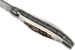 Laguiole En Aubrac 12cm Double Plates, Stag Horn Hand-filed, L0712BCI/FSB1 -Famous Knife Shop AUL0712BCI FSB1 07 laguiole en aubrac