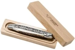 Laguiole En Aubrac 12cm Double Plates, Stag Horn Hand-filed, L0712BCI/FSB1 -Famous Knife Shop AUL0712BCI FSB1 09 laguiole en aubrac