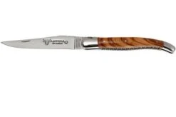 Laguiole En Aubrac 12cm Double Plates, Olive Burl Hand-filed, L0712LLI-FSJ1