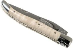 Laguiole En Aubrac 12cm Double Plates, Wavy Maple Hand-filed, L0712EEN1/FSJ1 -Famous Knife Shop AULL0712EEN1 FSJ1 04 laguiole en aubrac