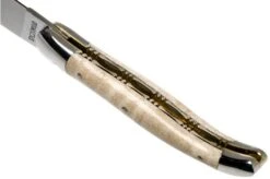 Laguiole En Aubrac 12cm Double Plates, Wavy Maple Hand-filed, L0712EEN1/FSJ1 -Famous Knife Shop AULL0712EEN1 FSJ1 05 laguiole en aubrac