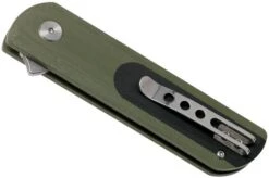 Bestech Pebble BG07A Green Black G10, Stonewashed Pocket Knife -Famous Knife Shop BHBG07A 04 bestech 1