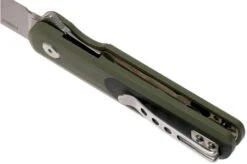 Bestech Pebble BG07A Green Black G10, Stonewashed Pocket Knife -Famous Knife Shop BHBG07A 05 bestech 1