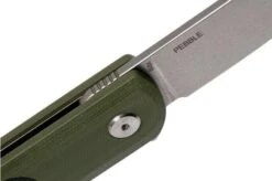 Bestech Pebble BG07A Green Black G10, Stonewashed Pocket Knife -Famous Knife Shop BHBG07A 06 bestech 1