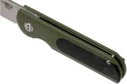 Bestech Pebble BG07A Green Black G10, Stonewashed Pocket Knife -Famous Knife Shop BHBG07A 07 bestech 1