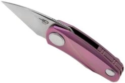 Bestech Tulip Ball Lock Purple BT1912C Pocket Knife, Ostap Hel Design -Famous Knife Shop BHBT1912C 06 bestech