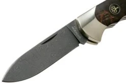 Böker Scout Spearpoint Curly Birch Damascus 112202DAM Birch Root Wood, Pocket Knife -Famous Knife Shop BO112202DAM 03 boker