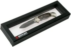 Böker Scout Spearpoint Curly Birch Damascus 112202DAM Birch Root Wood, Pocket Knife -Famous Knife Shop BO112202DAM 08 boker