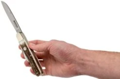 Böker Enigma Stag Horn 113031 Pocket Knife -Famous Knife Shop BO113031 05 boker