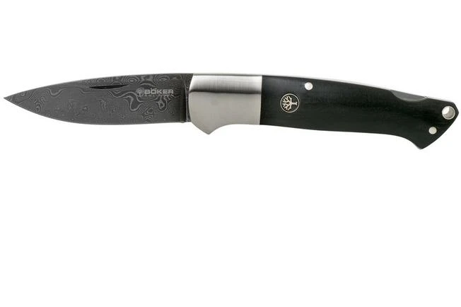 Böker Davis Hunter 116624DAM Steam Engine Damascus Pocket Knife 3 Böker Davis Hunter 116624DAM Steam Engine Damascus Pocket Knife