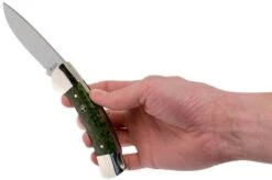 Böker 3000 Curly Birch Jade Green 118000 Gentleman's Knife -Famous Knife Shop BO118000 08 boker