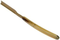 Böker Manufaktur Damascus Horn Straight Razor 140524DAM -Famous Knife Shop BO140524DAM 04 boker