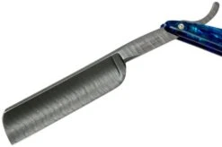 Böker Manufaktur Damascus Paua 140525DAM Straight Razor -Famous Knife Shop BO140525DAM 03 boker