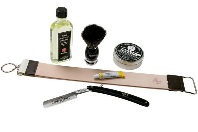 Böker Stainless Black Set 140540SET Shaving Set 3 Böker Stainless Black Set 140540SET Shaving Set
