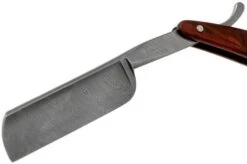Böker Manufaktur Damascus Curly Birch 140610DAM Straight Razor -Famous Knife Shop BO140610DAM 03 boker