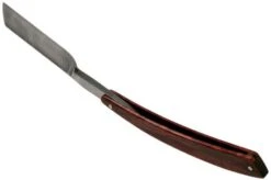 Böker Manufaktur Damascus Curly Birch 140610DAM Straight Razor -Famous Knife Shop BO140610DAM 04 boker