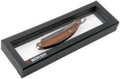 Böker Manufaktur Master Cutter Damascus, Desert Ironwood 140800DAM Straight Razor -Famous Knife Shop BO140800DAM 06 boker