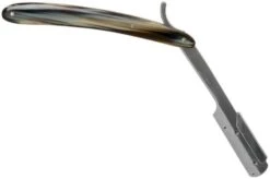 Böker Pro Barberette Artificial Horn 140908 Shavette -Famous Knife Shop BO140908 02 boker