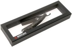 Böker Manufaktur Solingen Black Amboina 140919 Straight Razor -Famous Knife Shop BO140919 06 boker