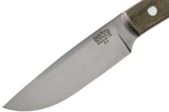 Bark River Highland Special A2, Green Canvas Micarta Outdoor Knife -Famous Knife Shop BRK01 131GNC 03 bark river