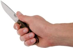 Bark River Highland Special A2, Green Canvas Micarta Outdoor Knife -Famous Knife Shop BRK01 131GNC 06 bark river