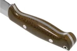 Bark River North Country EDC CPM 154, Green Canvas Micarta -Famous Knife Shop BRK02 054GCM 04 bark river knives