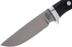 Bark River Huntsman A2, Black Canvas Micarta -Famous Knife Shop BRK02 111BRKC 03 bark river brk02 111brkc 03