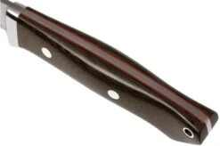 Bark River Classic Drop Point Hunter CPM 3V, Green Canvas Micarta, Red Liners -Famous Knife Shop BRK02 135GNCRL 05 bark river brk02 135gncrl 05