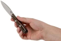 Bark River Lil’ Canadian CPM 3V American Walnut Fixed Knife -Famous Knife Shop BRK03 122AMW 05 bark river knives