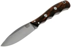 Bark River Lil’ Canadian CPM 3V Desert Ironwood Fixed Knife -Famous Knife Shop BRK03 122DIW 03 bark river knives