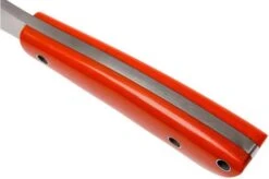 Bark River Mini Canadian A2, Blaze Orange G10, Hollow Pins, Black Sheath -Famous Knife Shop BRK03 133O10 HP 05 bark river brk03 133o10 hp 05