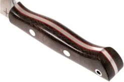 Bark River Mini Aurora CPM 3V, Green Canvas Micarta, Red Liner -Famous Knife Shop BRK06 025GNC RL 04 bark river brk06 025gnc rl 04