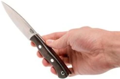 Bark River Mini Aurora CPM 3V, Green Canvas Micarta, Red Liner -Famous Knife Shop BRK06 025GNC RL 06 bark river brk06 025gnc rl 06