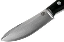 Bark River Aurora Hunter CPM 3V, Black Canvas Micarta, Brown Sheath -Famous Knife Shop BRK06 128BRKC 03 bark river knives