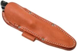 Bark River Aurora Hunter CPM 3V, Black Canvas Micarta, Brown Sheath -Famous Knife Shop BRK06 128BRKC 07 bark river knives