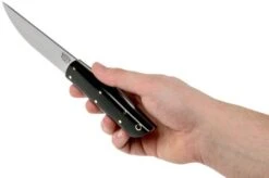 Bark River Puukko CPM 3V, Black Canvas Micarta Puukko-knife -Famous Knife Shop BRK06 129BRKC 06 bark river knives