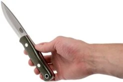 Bark River Bushcrafter I CPM 3V, Green Canvas Micarta, Red Liners 15 Bark River Bushcrafter I CPM 3V, Green Canvas Micarta, Red Liners -Famous Knife Shop BRK06 131GNC RL 06 bark river knives