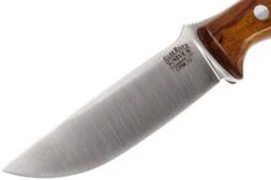 Bark River Gunny CPM 3V, Desert Ironwood, Brown Sheath -Famous Knife Shop BRK07 025DIW 03 bark river brk07 025diw 03