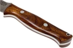 Bark River Gunny CPM 3V, Desert Ironwood, Brown Sheath -Famous Knife Shop BRK07 025DIW 04 bark river brk07 025diw 04